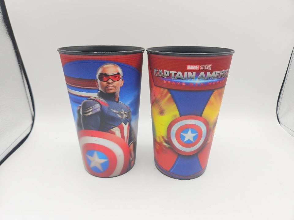 CAPTAIN AMERICA BRAVE NEW WORLD REGAL THEATER CUPS FIGURE TOPPER RED HULK MARVEL