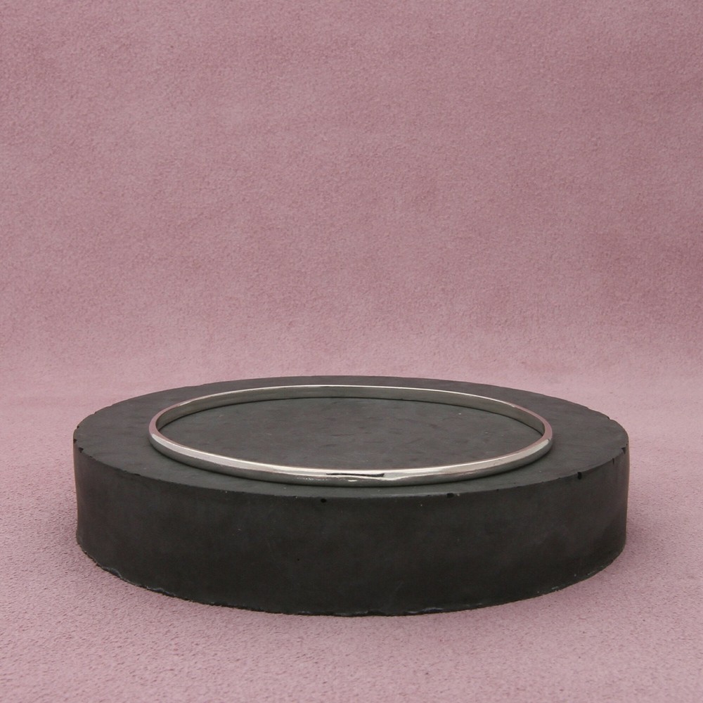 Taxco Mexico vintage 3mm sterling silver stack bangle bracelet size 8 inches