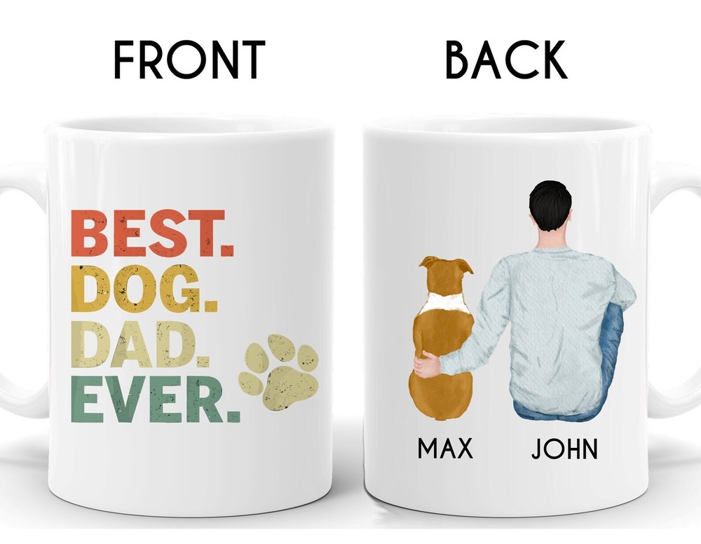 Personalized American Staffordshire Terrier Mug Staffordshire Terrier Dad Gift