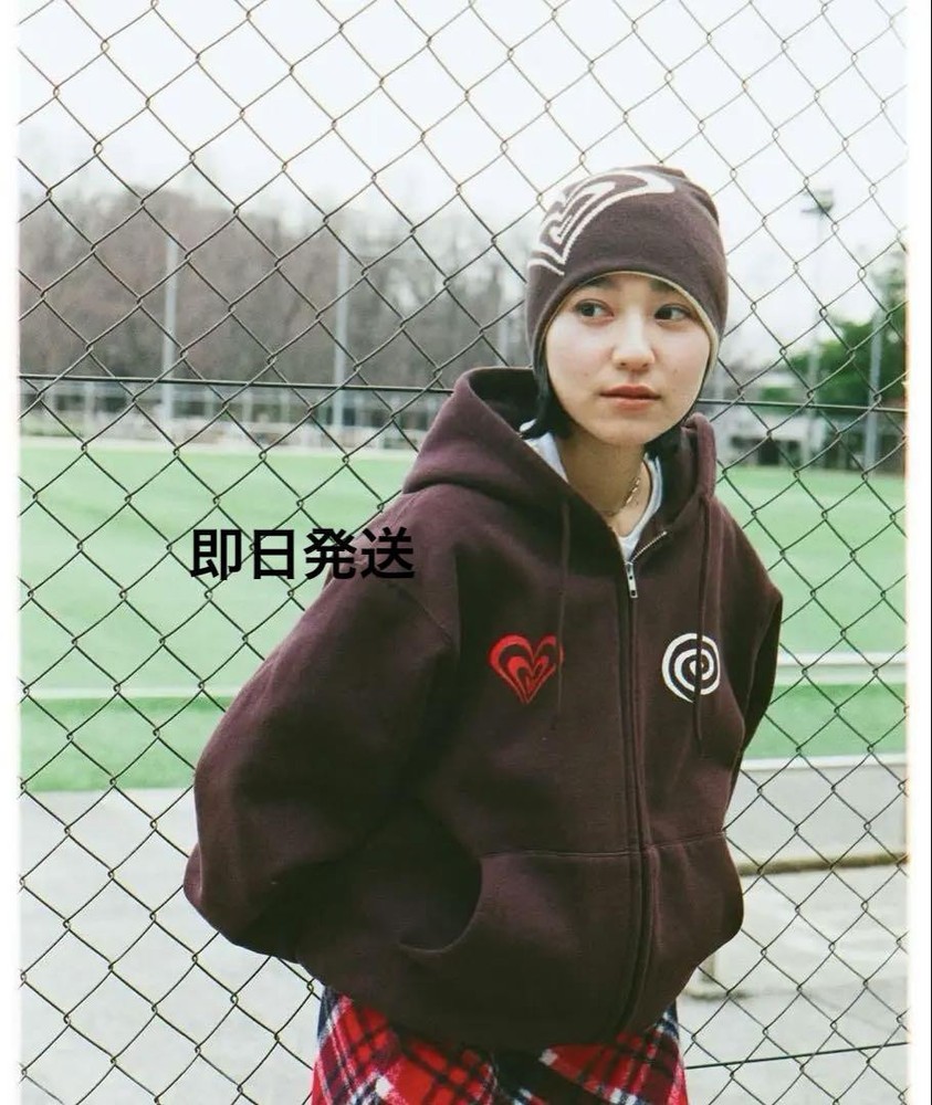 Cute Guruguru Heart Beanie by Sol Soonerorlater
