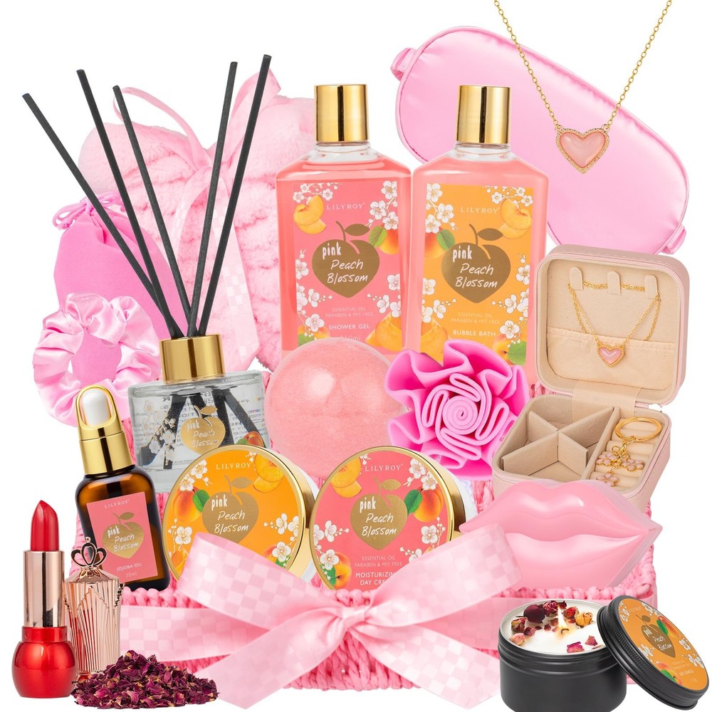 Luxury 21-Piece Bath & Body Gift Basket for Mom - Perfect Mothers Day Present-image