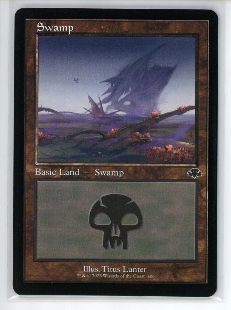 SWAMP (406) (RETRO FRAME) Dominaria Remastered #406 DMR(NM+)(MTG)