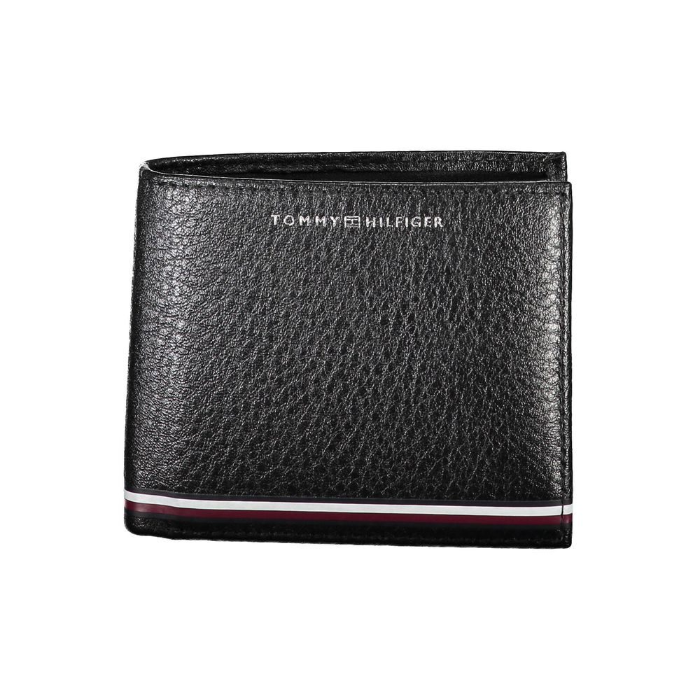 Tommy Hilfiger Mens Black Leather Wallet Stylish & Durable