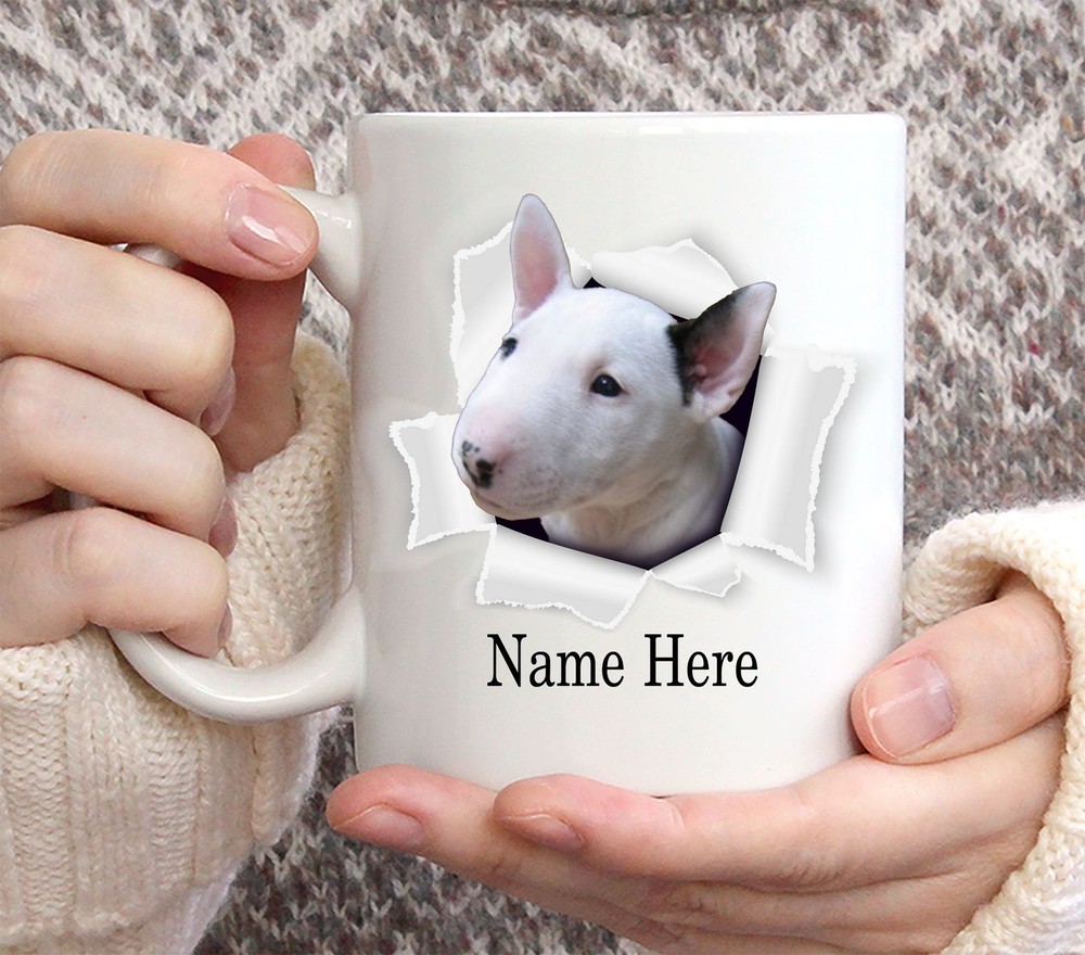 Funny Personalized Bull Terrier Custom Name Coffee Mug 11oz