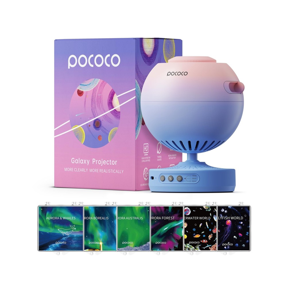 【Limited Time Offer: 16% OFF 】POCOCO Galaxy Projector + Aurora and-image