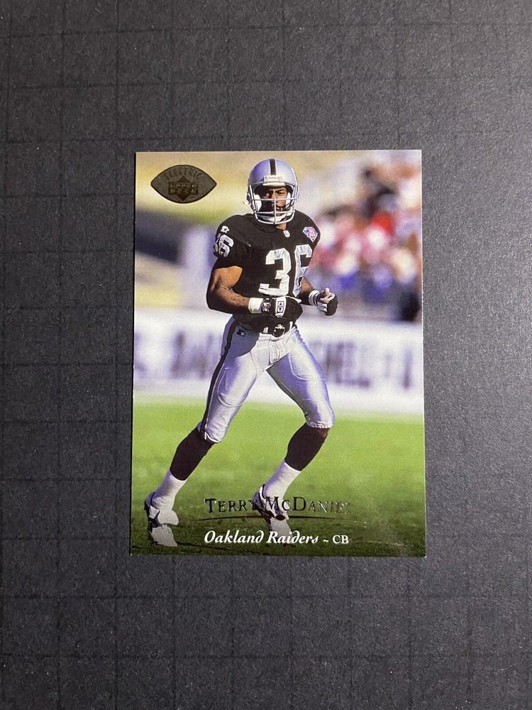 1995 Upper Deck Electric Silver Terry McDaniel Parallel Card #196 - Raiders