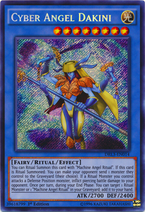 Cyber Angel Dakini DRL3-EN014 Secret Rare 1st Edition NM Yugioh Dragons-image