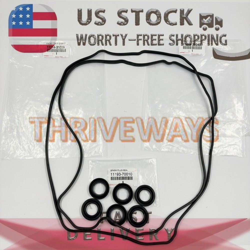 NEW GS350 IS250 IS350 for LEXUS CYLINDER HEAD COVER GASKET & SPARK PLUG TUBE KIT
