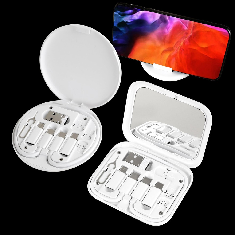 USB Adapter Multi Charging Cable Case Set with Micro USB and Gadgets Box  