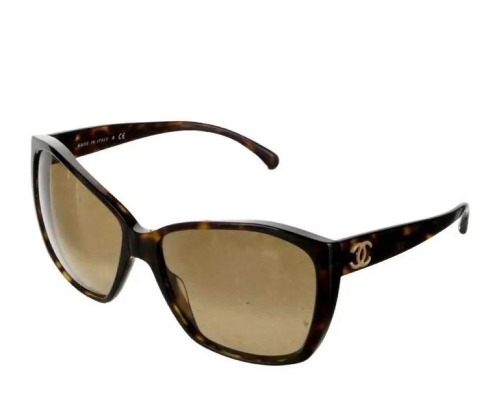CHANEL 5203 Brown Sunglasses with Coco Logo Plastic Frame