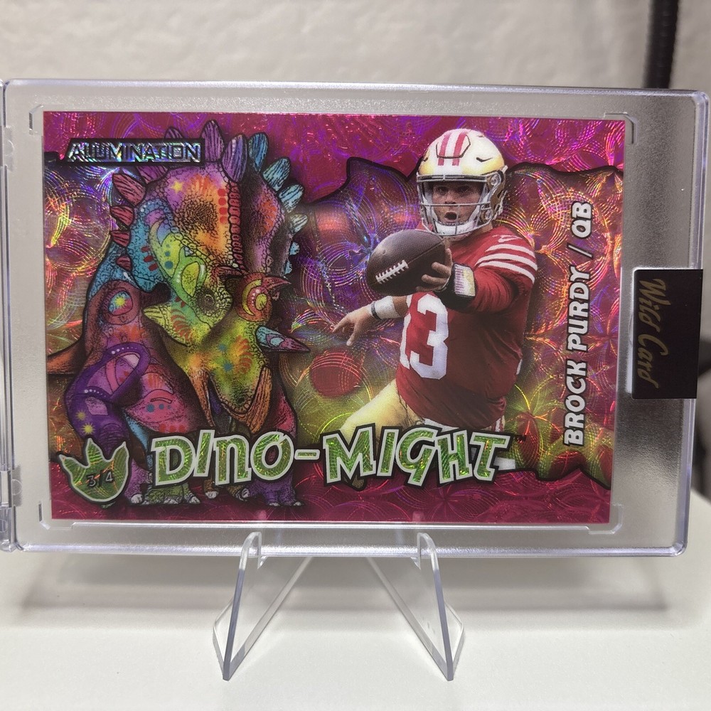 2023 Wild Card Dino-Might Brock Purdy Football Card