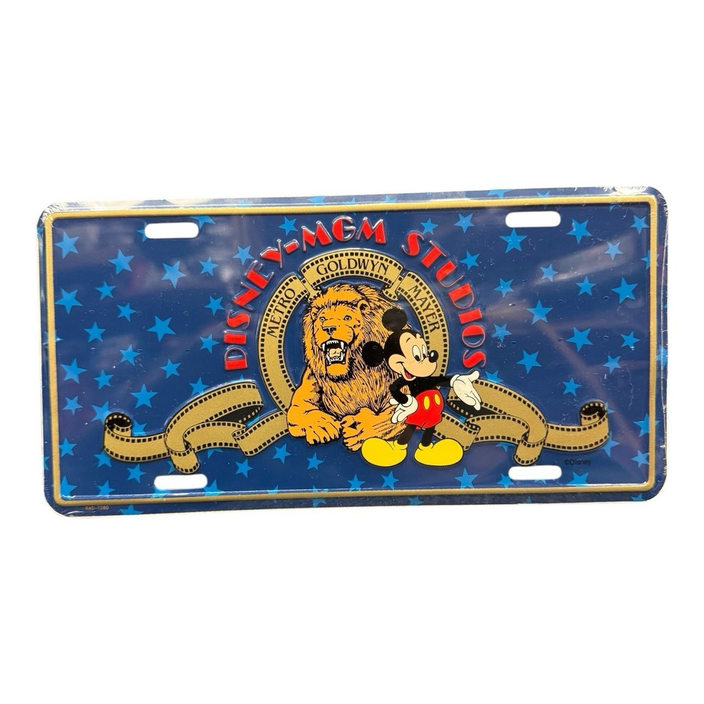 Disney License plate MGM Studios WDW Sealed 1990s
