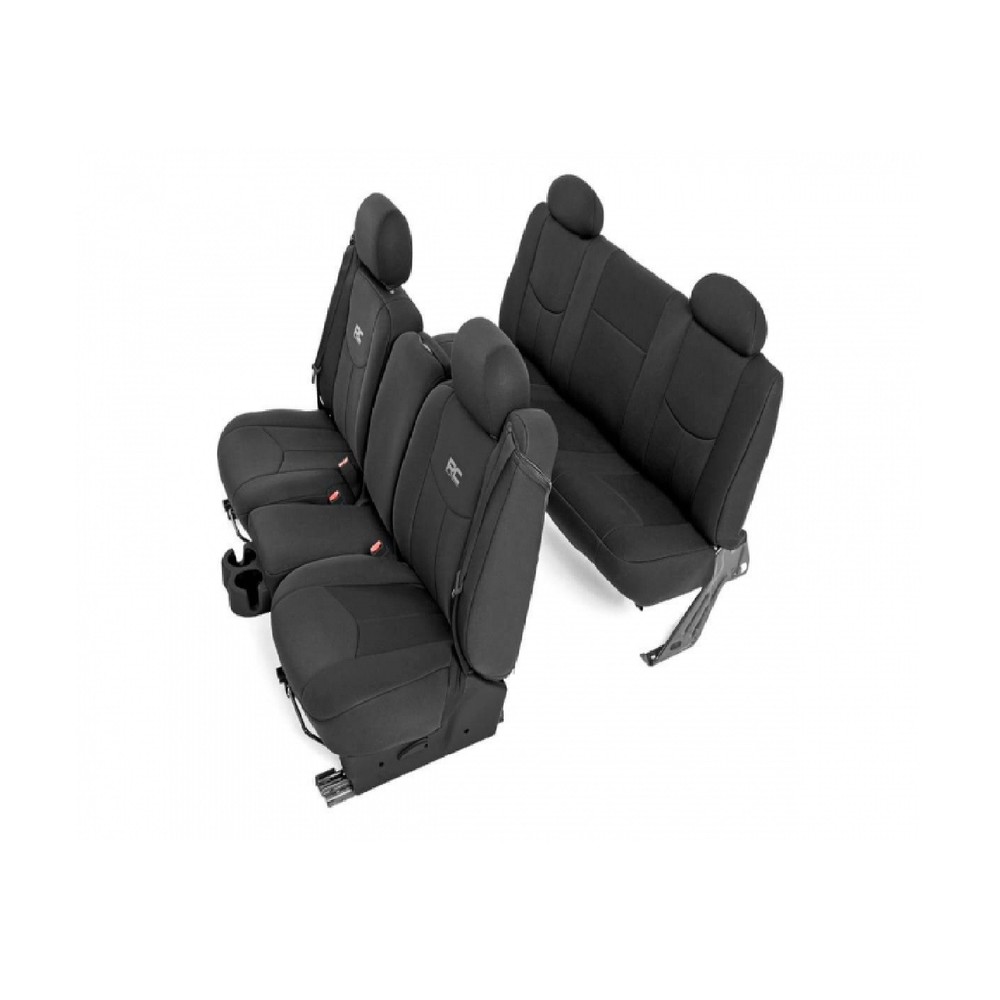 Rough Country 91019 Set of Black Neoprene Seat Covers for 99-07 Silverado 1500