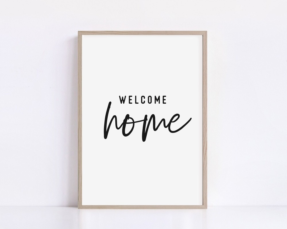 Welcome Home Printable Wall Art Welcome To Our Home Art Print New Home Gifts