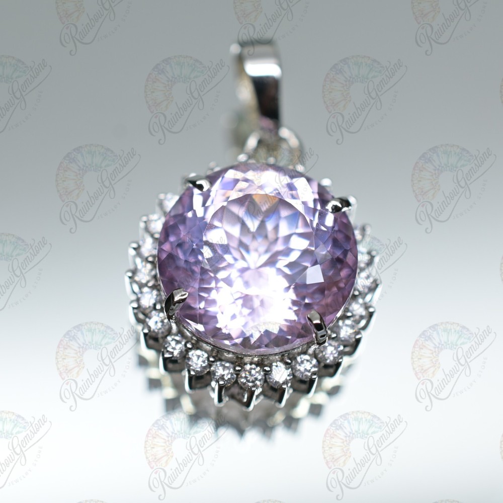 Certified Natural padparadscha Sapphire 49 Ct Gemstone 925 Silver Pendant