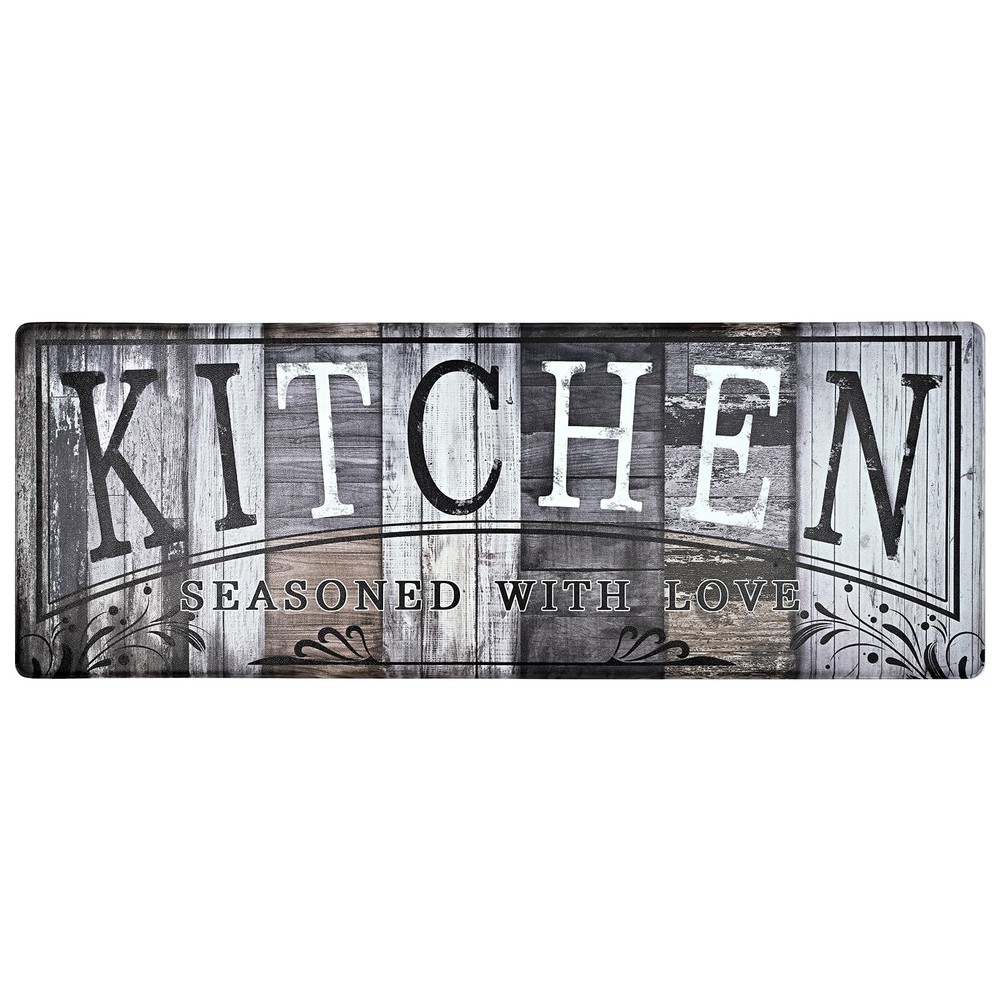 Cushioned Anti-Fatigue Farmhouse Kitchen Runner Mat Non-Slip Floor Rug