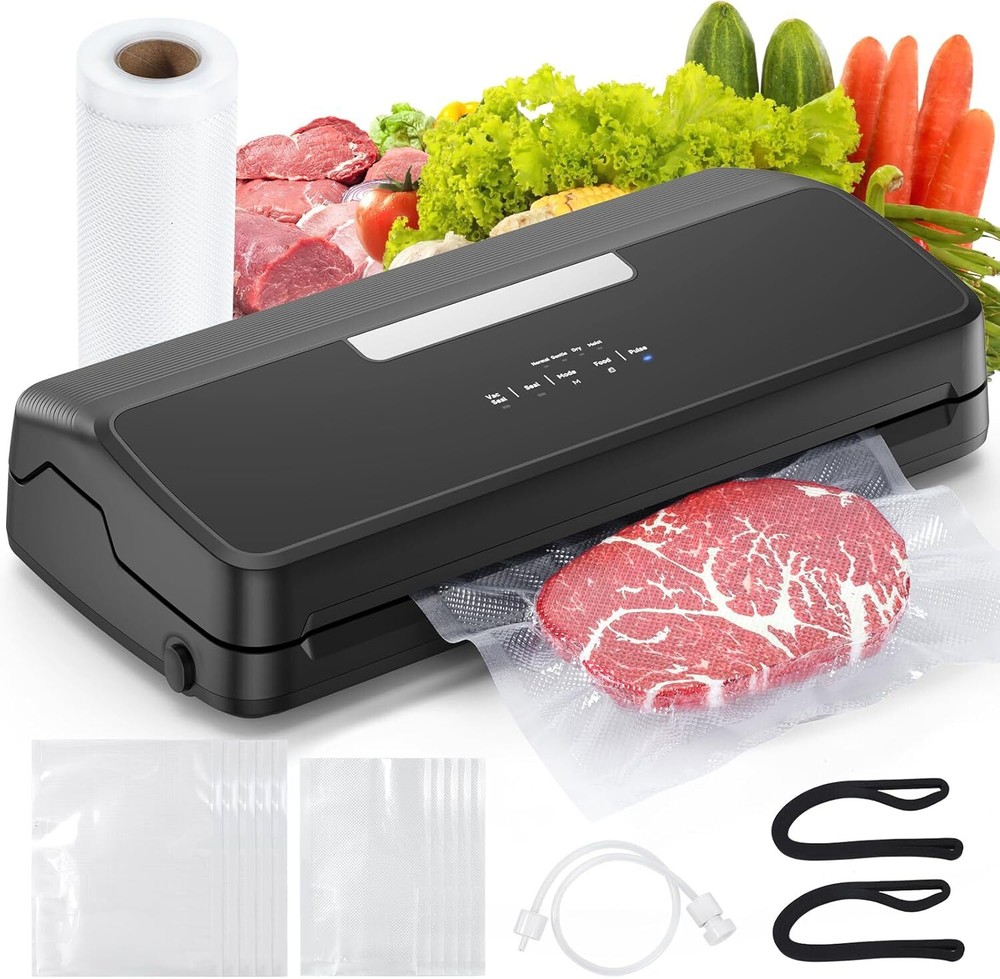 7-in-1 Vacuum Sealer Machine with Built-in Cutter and Bag Storage
