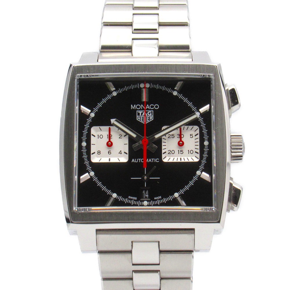 TAG Heuer Monaco Caliber 02 Chronograph CBL2113 AT SS Men's Pre-Owned Watch