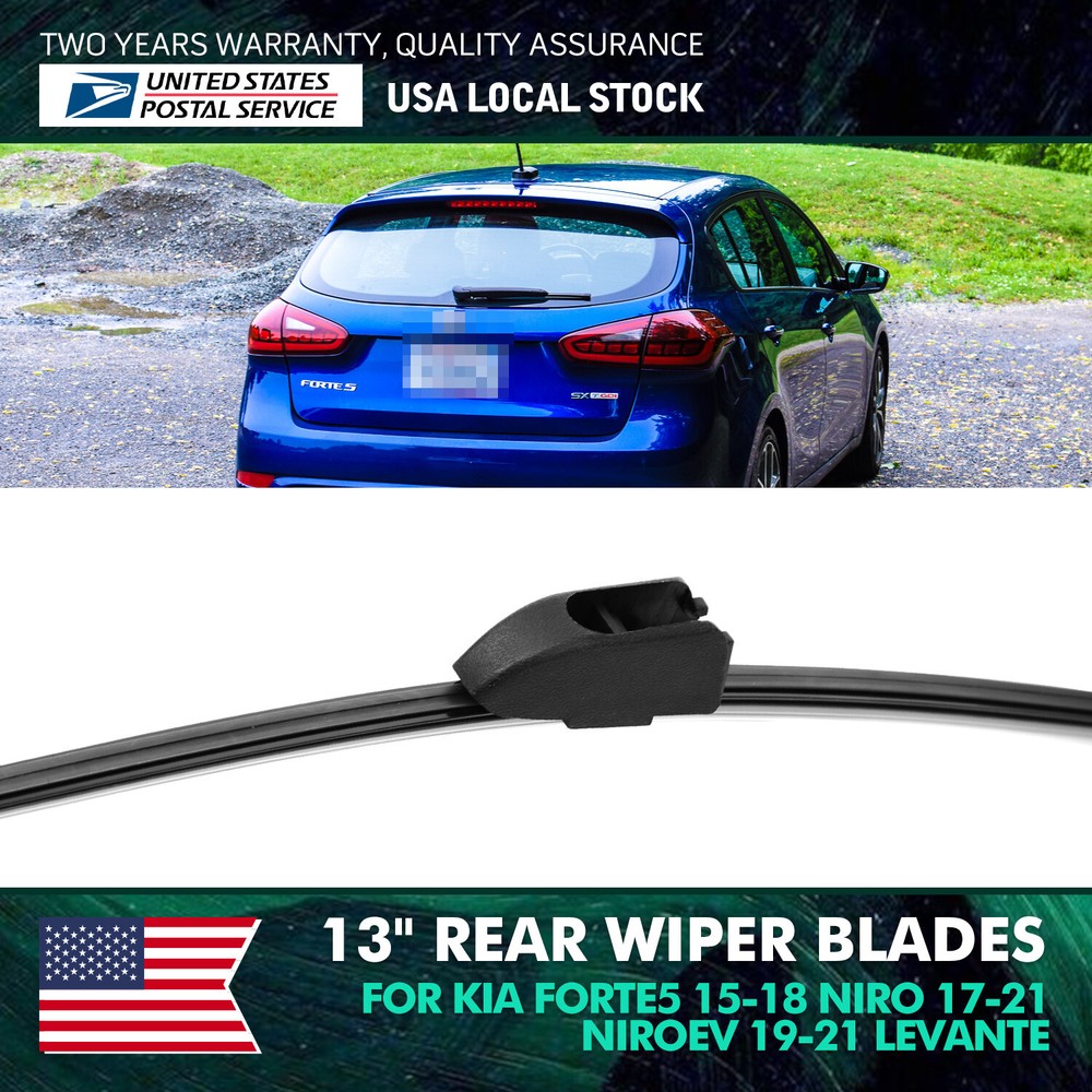1pcs OEM Quality Rear Windshield All season Wiper Blades 13inchDurable Black