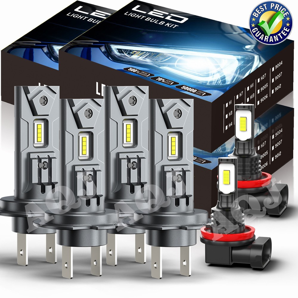 Mercedes C300 C350 2008-2010 LED Headlights + Fog Light Bulbs