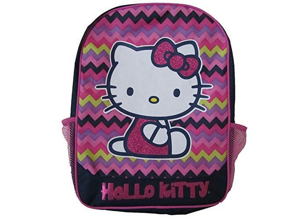Large Backpack - Hell Kitty - Chevron Patten 16