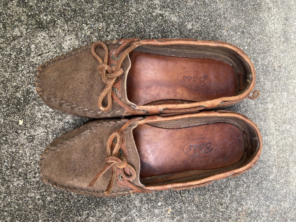 Vintage Brown Leather Bass Loafers Women's Size 8