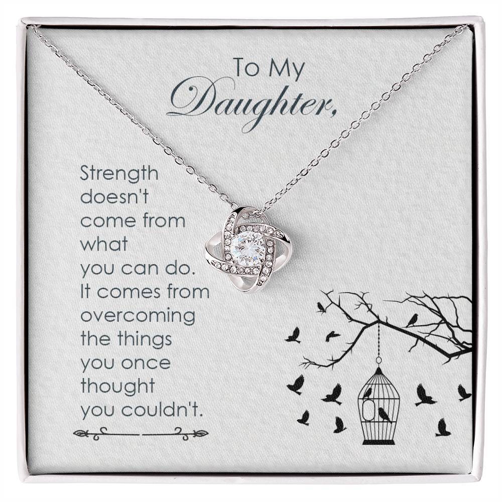 Daughter Strength Knot Necklace