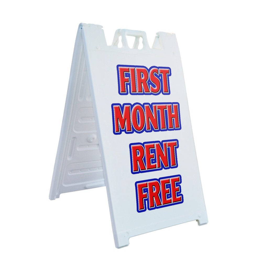A-frame Sidewalk First Month Rent Free 24