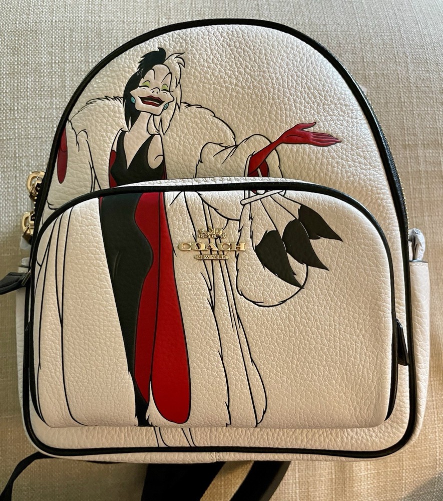 Coach x Disney Court Backpack featuring Cruella de Vil
