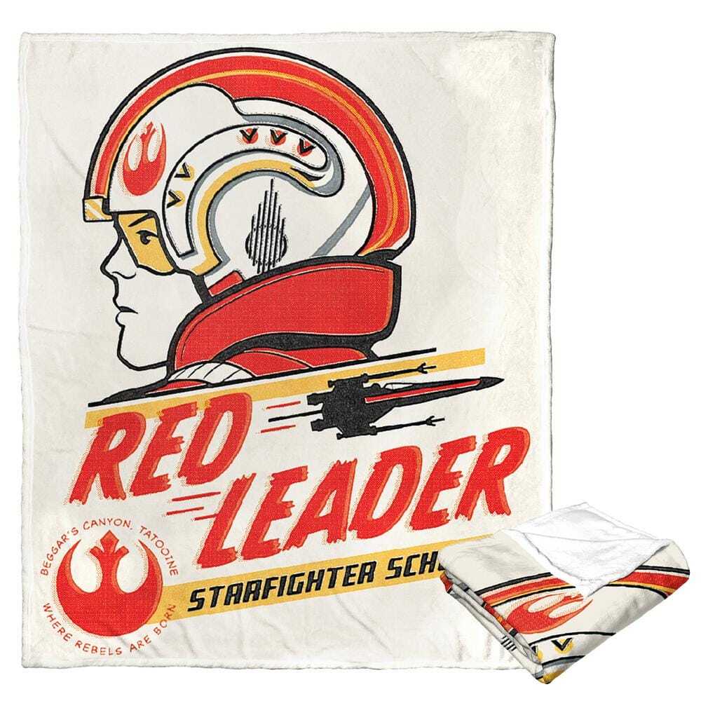 Disney Star Wars Red Leader Silk Touch Multi-Colored Throw Blanket