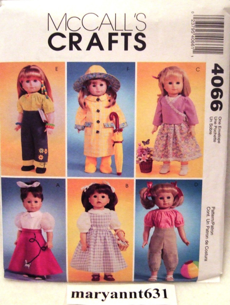 McCalls Sewing Pattern 4066 18