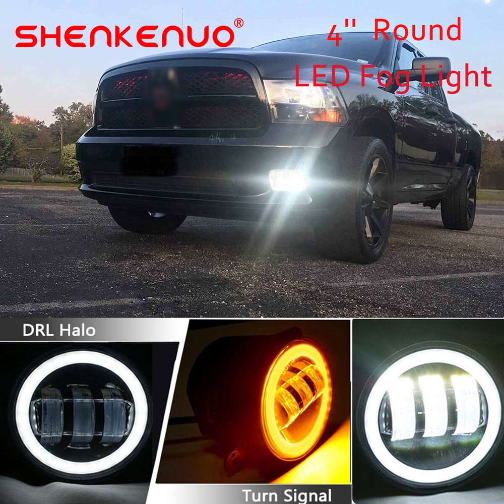 Pair Front LED Fog Light Kit For Toyot a Yaris Camry Corolla Sienna 4 Runner SR5