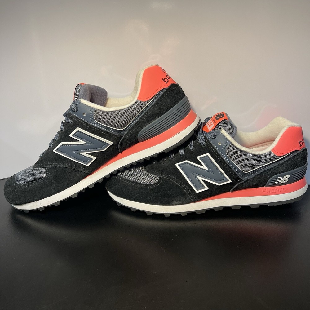 New Balance 574 (WL574CPL) Womens Trainers Navy Pink White - Size 10.5