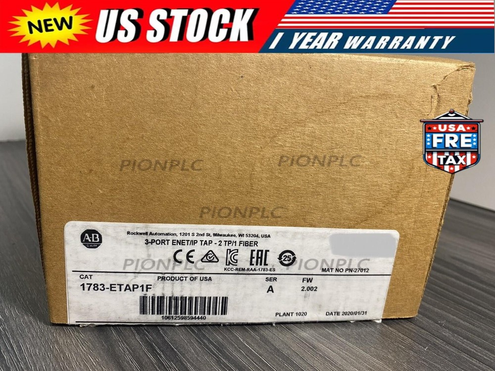 New AB 1783-ETAP1F EtherNet/IP Tap 3-Port 24VDC 1783ETAP1F US Free Tax