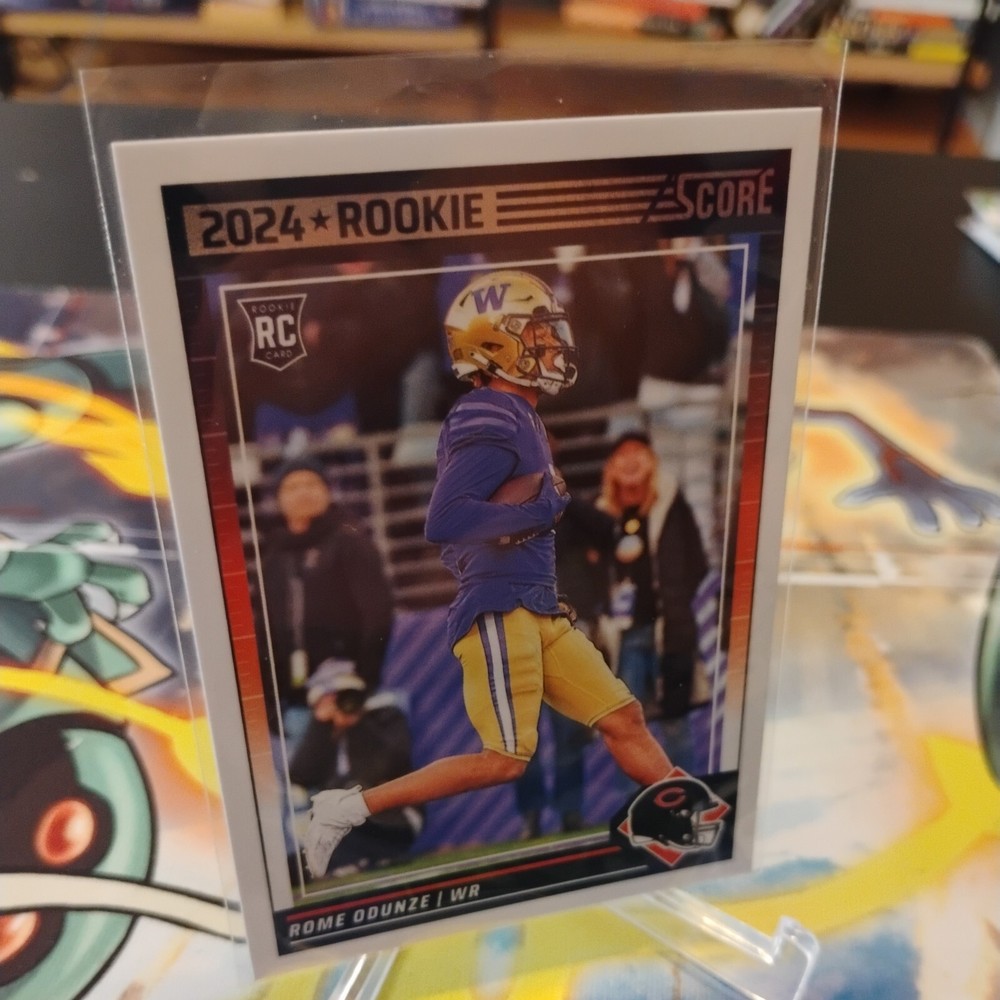 2024 Panini Score Football Rome Odunze RC #309 Chicago Bears Rookie Card MINT