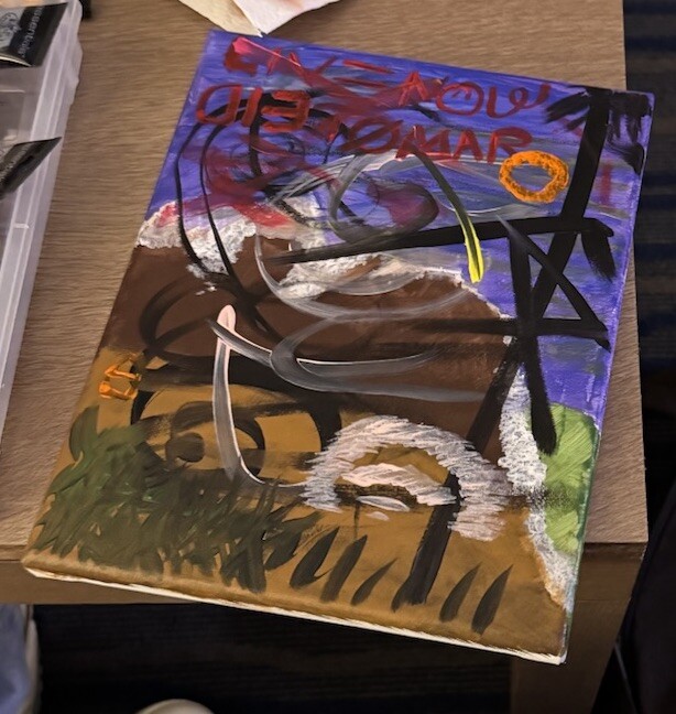 Abstract Schizo Painting