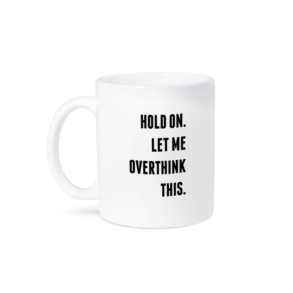 3dRose Overthink This Quote Ceramic Mug 11 oz