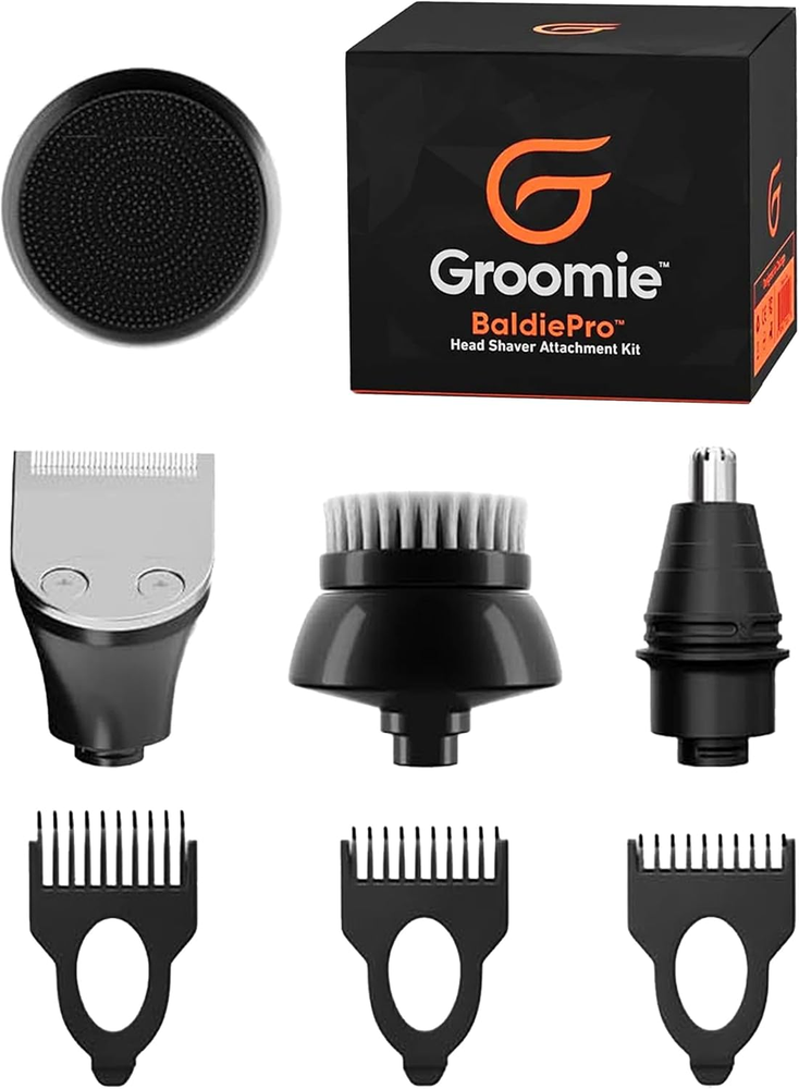 7-Piece Men's Hair Clippers & Grooming Kit with Precision Clipper and 3-5-7mm Guards