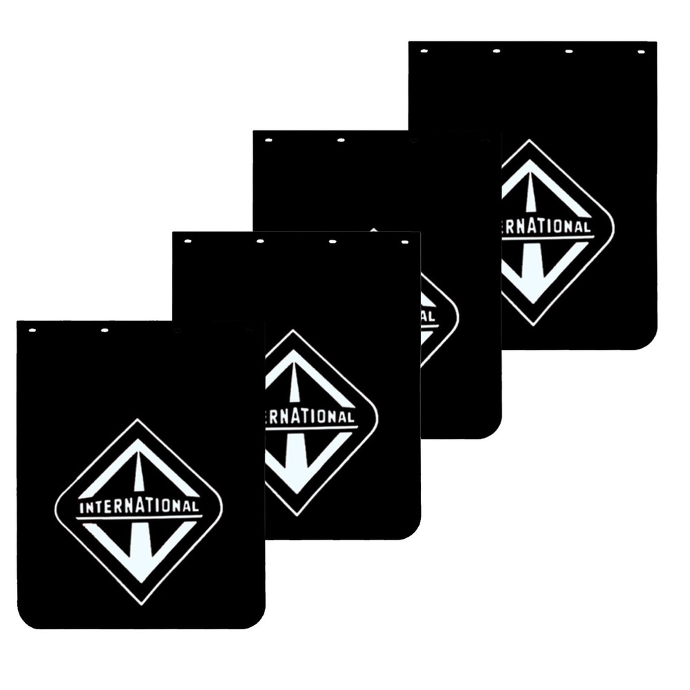 24x30 Heavy Duty Semi Truck Mud Flaps 4Pcs Black Trailer Mudguards  