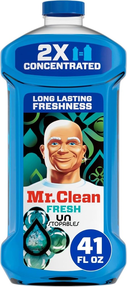 Mr Clean 2X Concentrated Multi Surface Cleaner Unstopables Fresh Scent 41 fl oz