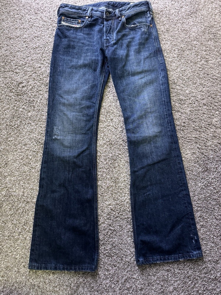 Vintage Diesel Rame Jeans Womens Sz 30 Mid Rise Bootcut Cotton Blue Denim Italy