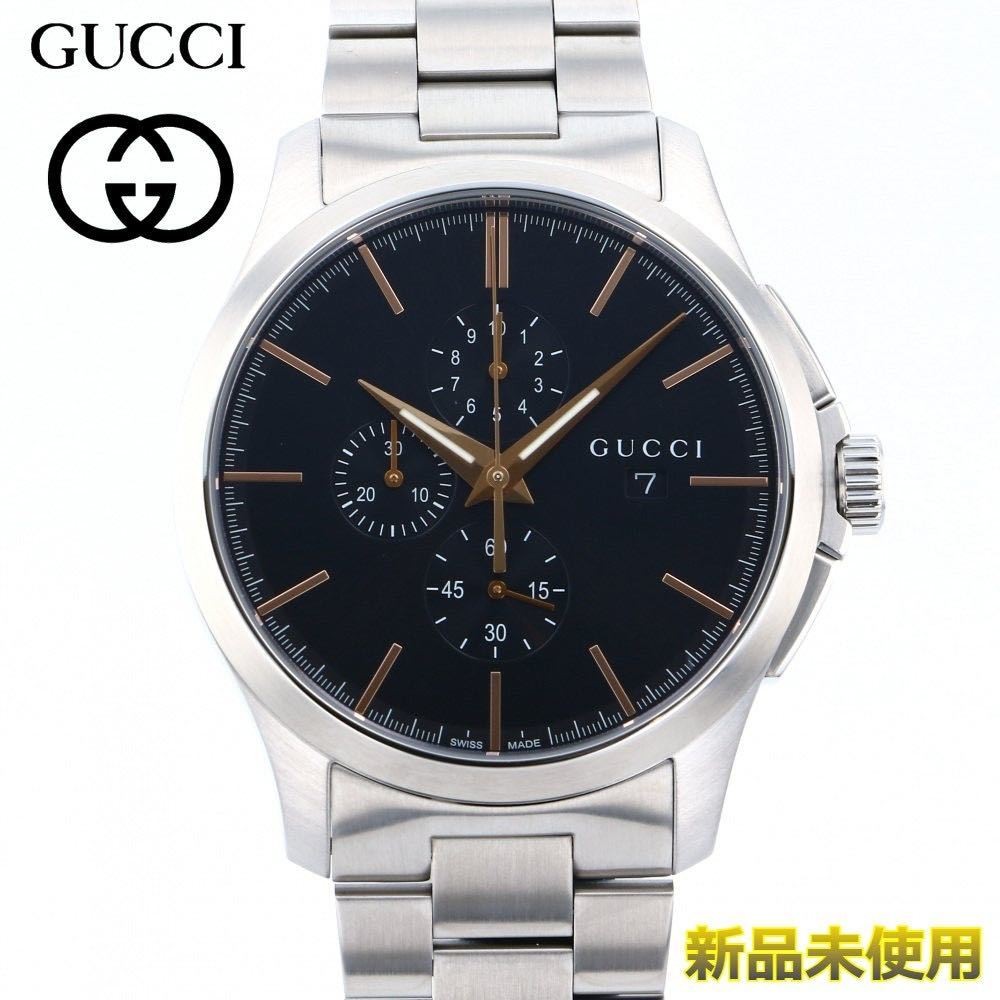 New GUCCI YA126272 Men's Wristwatch Unworn Unused