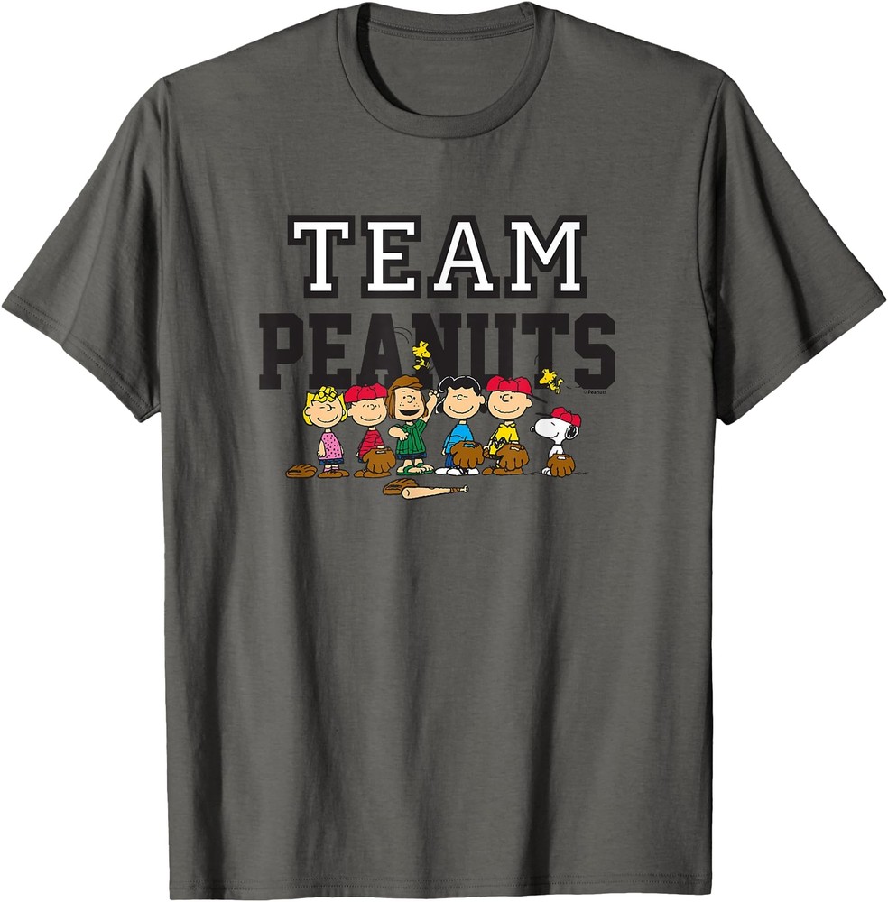 Peanuts   Baseball Team Group T Shirt Men
