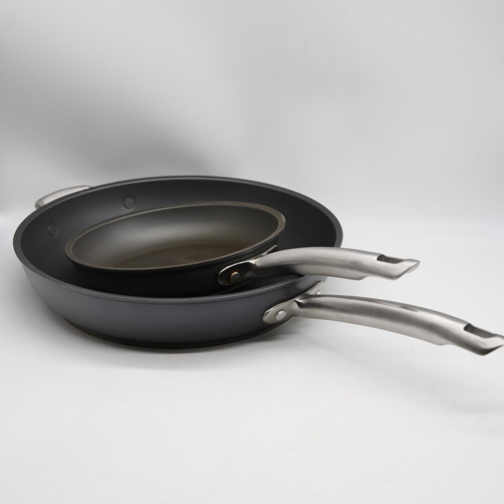 Anolon Non Stick 8.5 & 12 Frying Pan Lot Of 2 Professional Stainless Handles