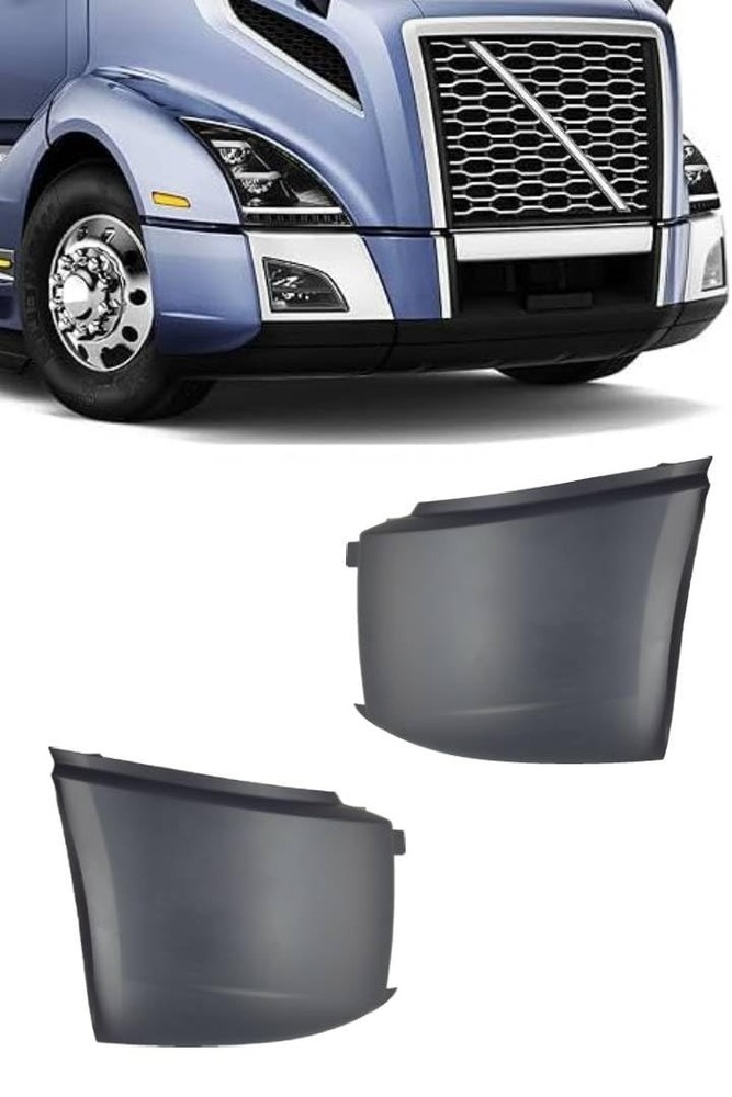 TORQUE Corner Bumper Side Cover PAIR for 2018+ Volvo VNL Trucks Driver Passenge