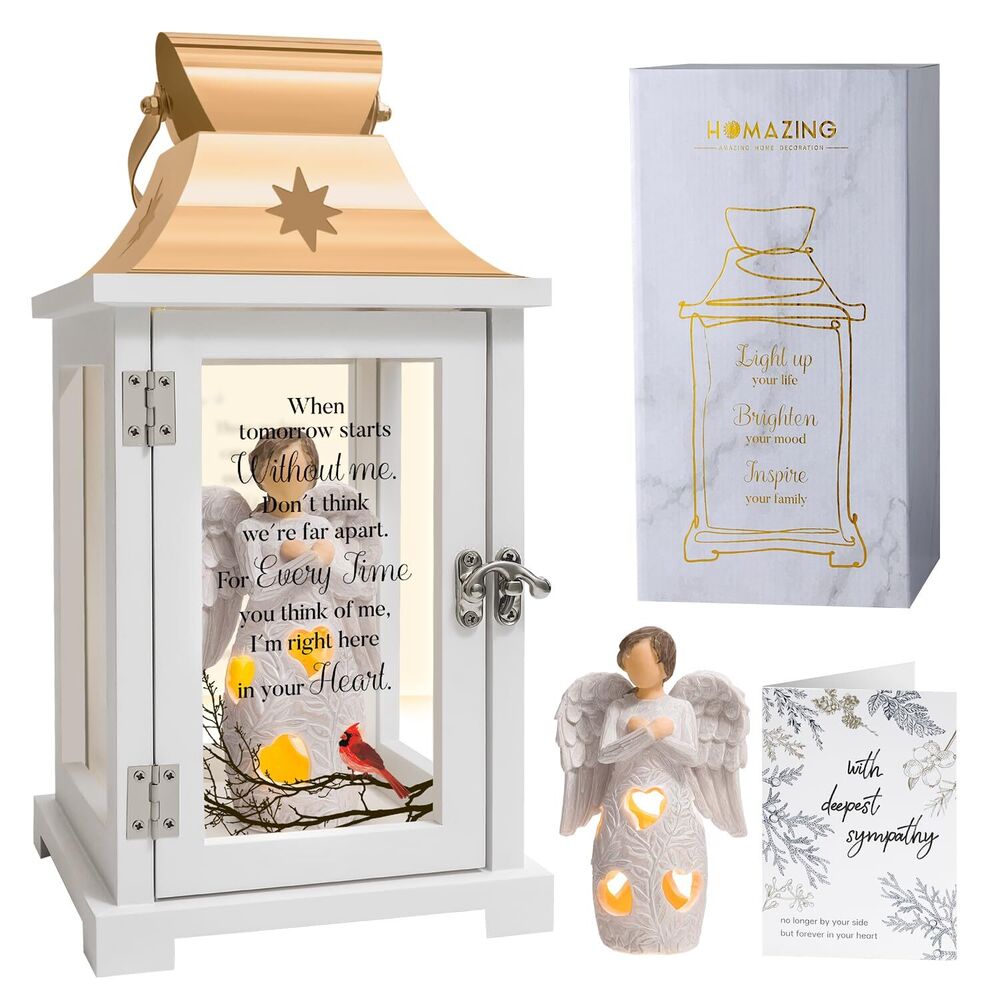 Memorial Lantern - Bereavement Sympathy Gifts for Loss of Loved One Memorial ...