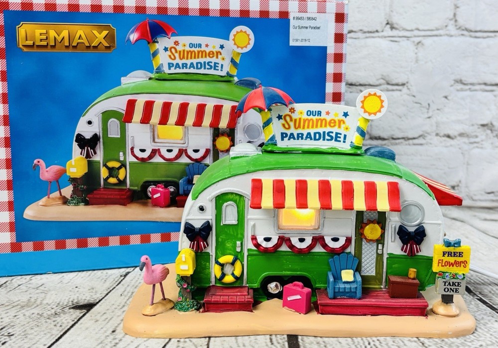 Lemax Summer Americana Our Summer Paradise 95453 2019 Village Piece