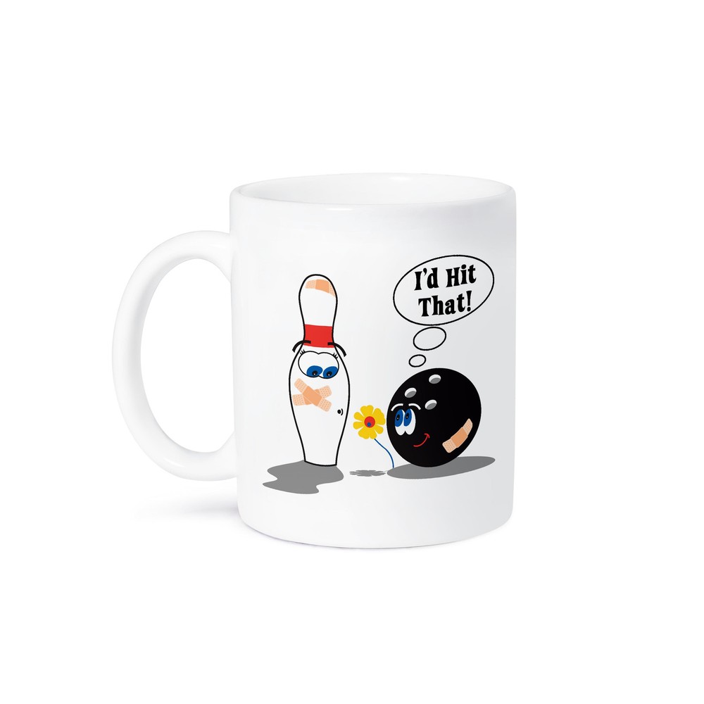 3dRose, Id Hit That Bowling Ball Thinks To Pin Bowling Humor Sports Design, Mug