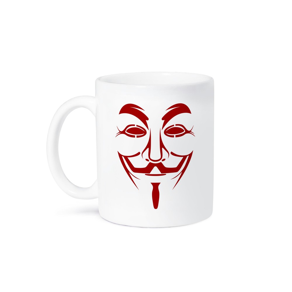 3dRose, Anonymous Mask PC Hacker Data Symbol Trendy Modern, Mug