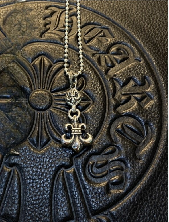 Chrome hearts silver Single Ball Scout flower bead chain